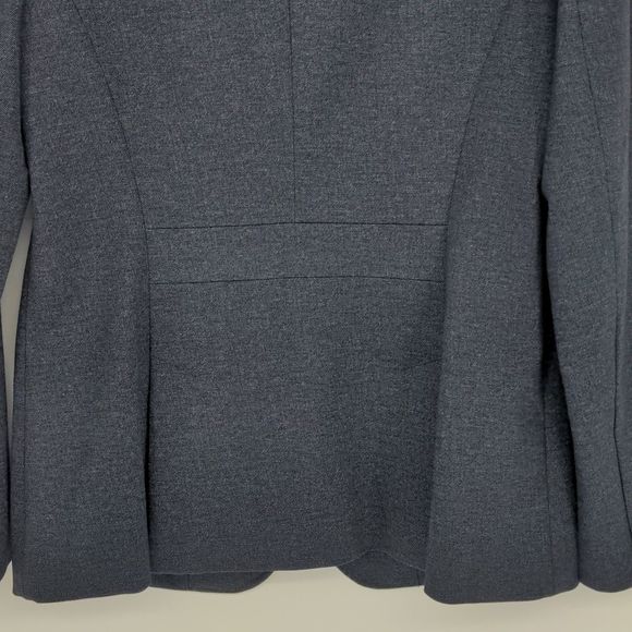 Talbots Women's Blue Twill Piqué Stretch Knit Aberdeen Blazer Jacket Size 4 - Picture 15 of 15